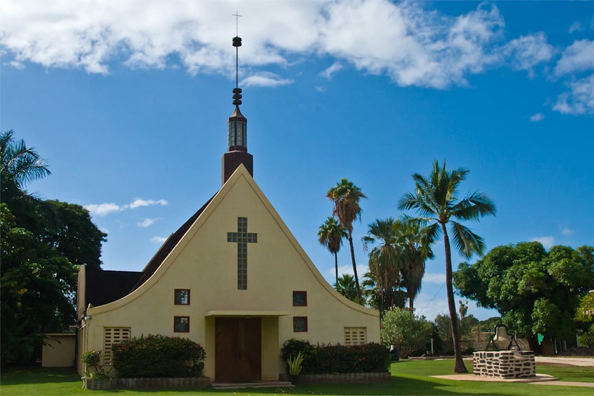 Waiola Church building from 1953 - 2023