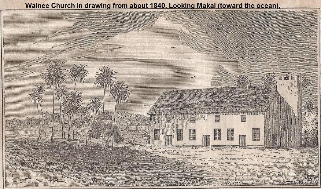 Wainee Church in about 1840